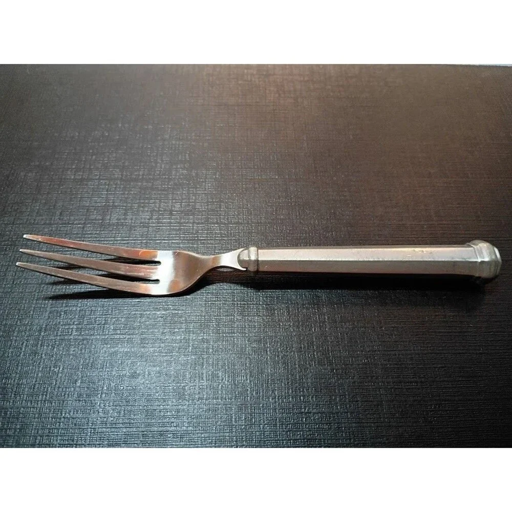 Gorham OCTETTE Pewter Satin Silverware Dinner Fork 7 1/2